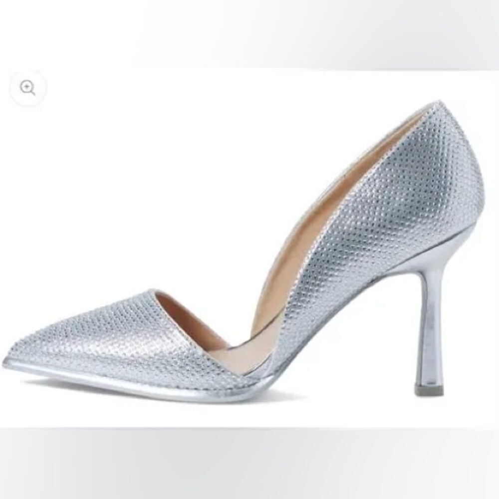 MIA Ciana Rhinestone D’Orsay Pump in Silver size 6